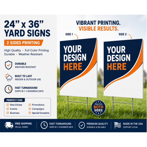 24x36 Yard Signs – 2 Sided